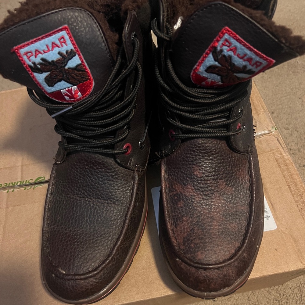 Pajar Men's Dark Brown Leather Boots